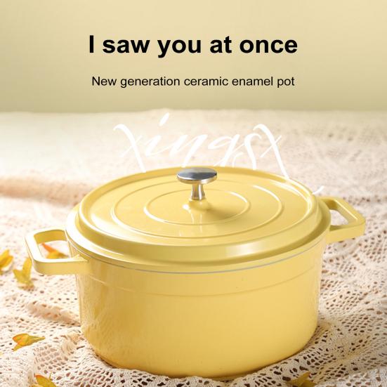 Heavy-duty Stockpot Non-Stick Saucepan with Lid Cast Aluminum Pot Versatile Cookware for Cooking Baking Frying