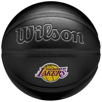 Wilson Премьерный мяч команды НБА Los Angeles Lakers, Унисекс, черный, Баскетбольный