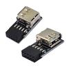 USB 9-контактный на USB 2.0 Type-A Female Адаптер для материнской платы Простое подключение USB-устройств