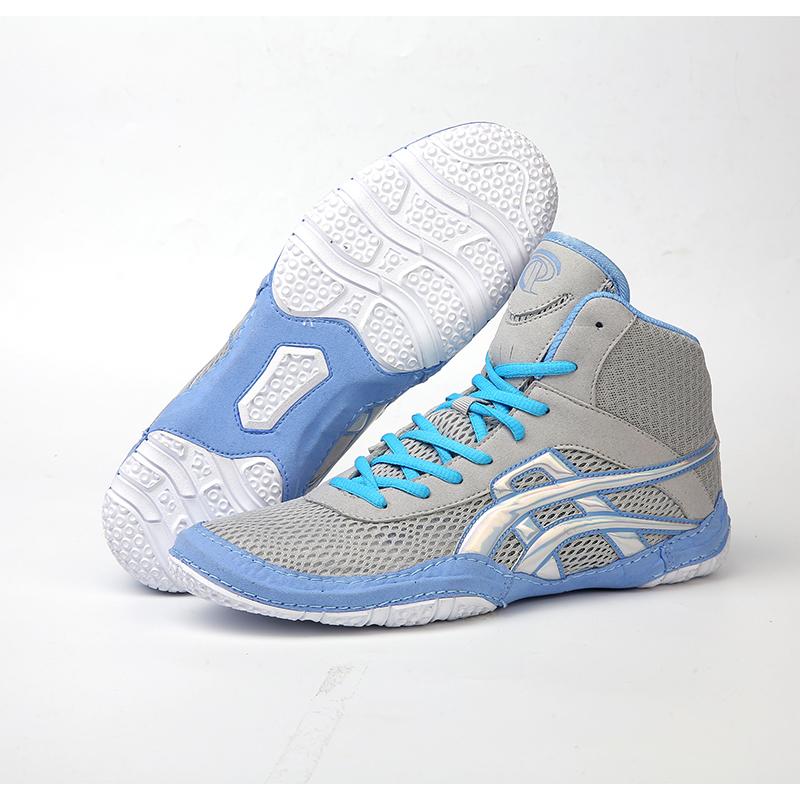 Мужские боксерки с высоким верхом, дышащие бойцовские борцовки, женские нескользящие кроссовки для санды, сетчатые тренировочные боксерки