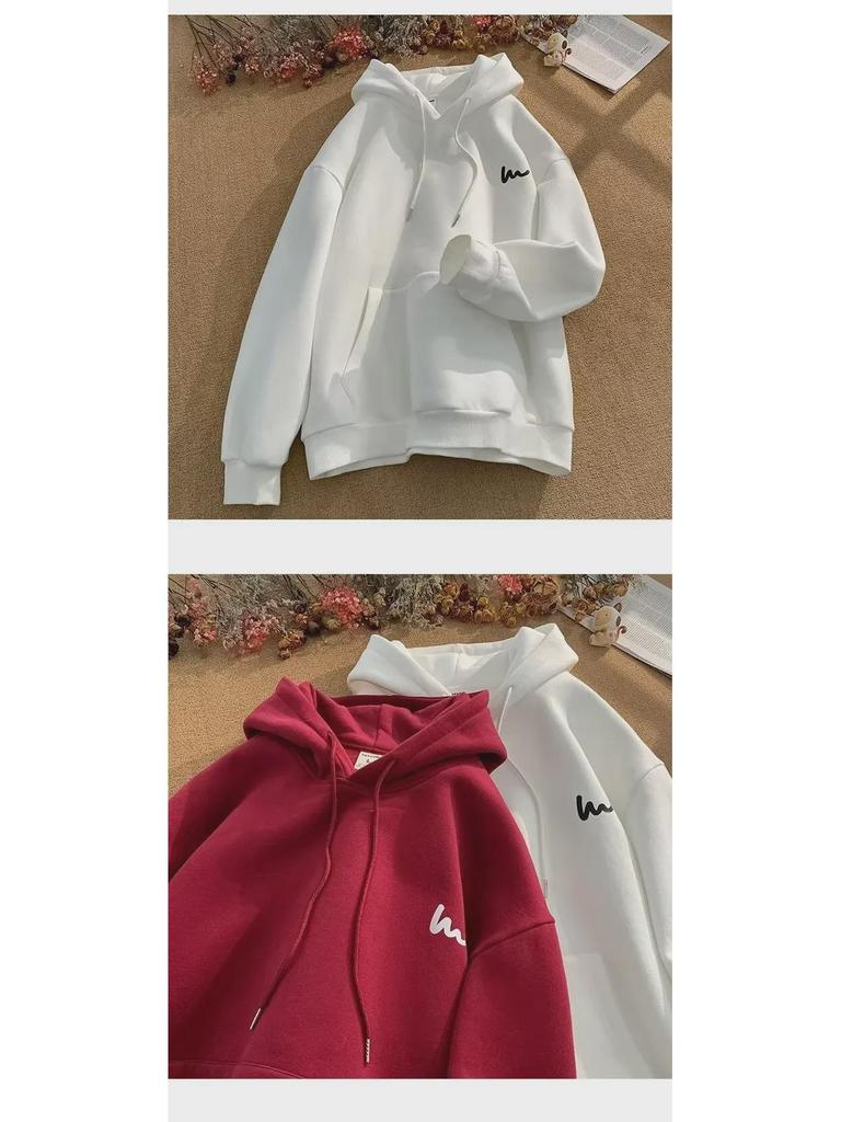 2024 Мужская свободная большая толстовка с капюшоном – весна/осень Американская уличная куртка в гонконгском стиле