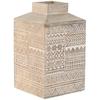 Decorative Vase - HOME ESPRIT - Mango Wood - 18 X 18 X 30.5 Cm - White - Multicolor