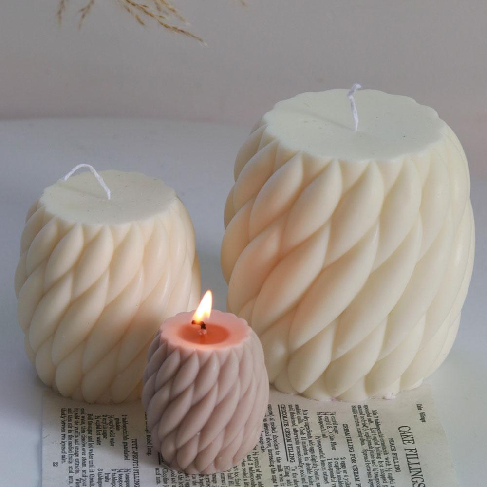 Винтовая форма шарика свечи силиконовая форма вращающаяся полоса ароматизированное мыло форма DIY волна изгибы геометрия смола цемент формы домашний декор