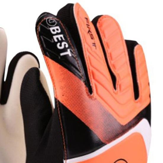 1 пара вратарских перчаток, противоскользящие перчатки для ладоней, супер захват, защита пальцев, регулируемые дышащие детские футбольные перчатки для детей