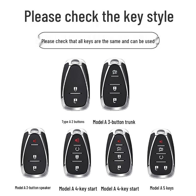 Чехол для ключа Chevrolet для Equinox, Malibu XL, Trax, Trailblazer, Orlando, Monza - Накладка на корпус автомобиля