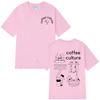 Funny Coffee Culture Fashion Print Graphic Tshirt Unisex Unisex Oneck Tees Summer Shortsleeved Cotton Loose Harajuku Tshirt