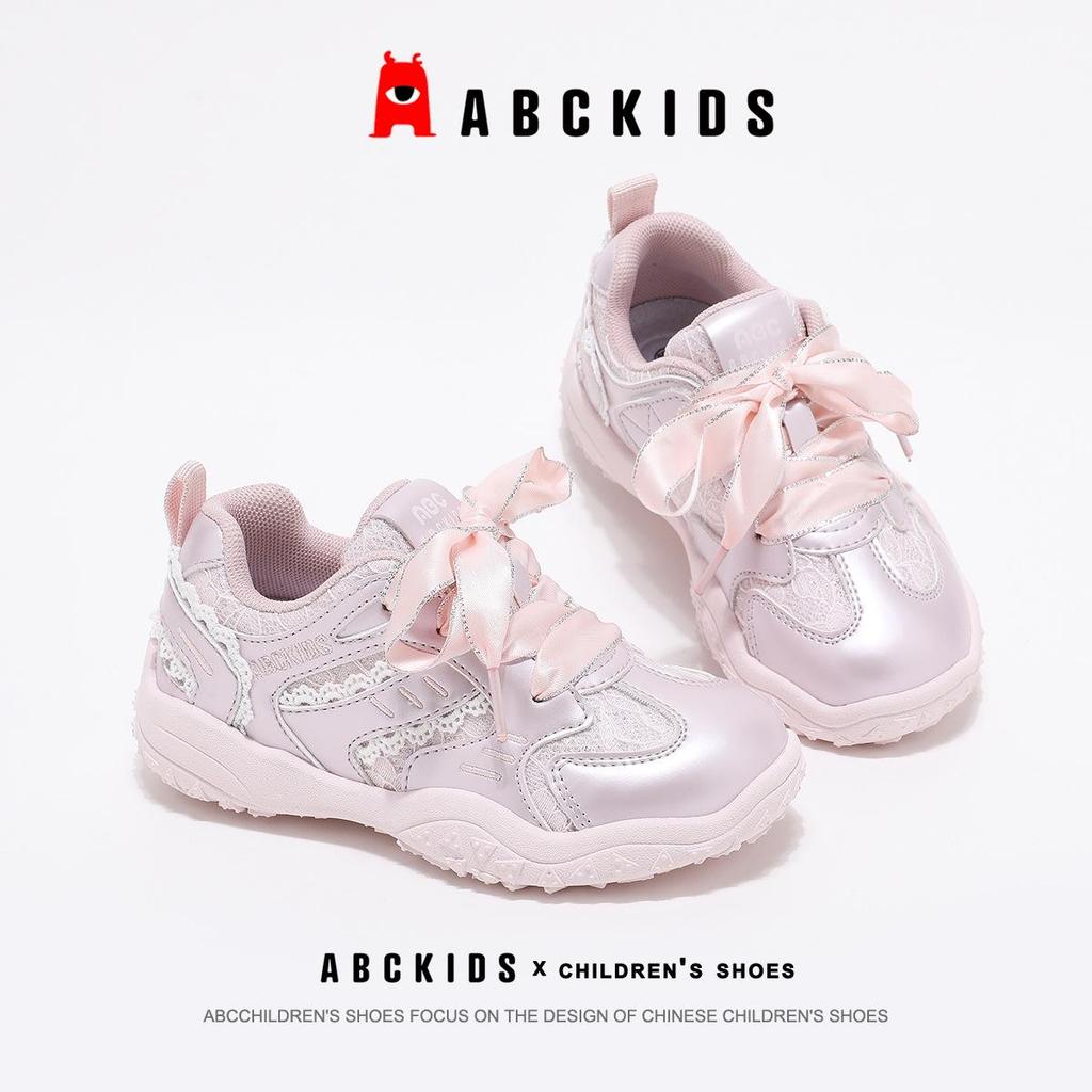 Детские спортивные кроссовки для девочек ABCkids с бантом - Весна 2026 Нескользящие Повседневные Беговые Кроссовки