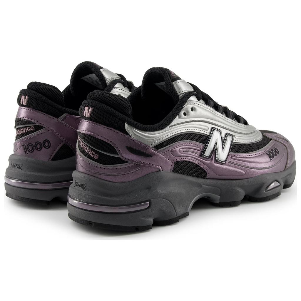New Balance 1000 Dark Ice Wine Unisex Sneakers Silver Metallic-Silver Black M1000EGY