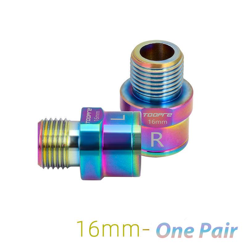 Bike Bicycle Pedal Extender 16mm/20mm for 9/16 in Threaded Pedals Chrome-Molybdenum Steel