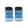 Детские кроссовки Air Jordan 1 Retro High OG GS UNC Toe Blue University-Blue Black FD1437-400
