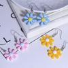 Style Wild Earrings Jewelry Gift Candy Color Ladies Earrings Resin Daisy Personality Personality Flowers