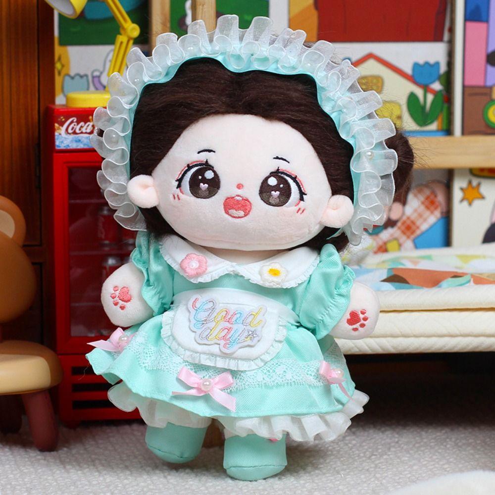 Cute Clothes for 20cm Cotton Doll Jumpsuits Skirts Suits Children Toys Gift Jumpsuits  (No Doll)