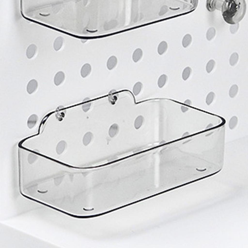 Pegboard Desktop Organizer Simple Multifunctional Plastic Storage Rack with Drawers for Stationery