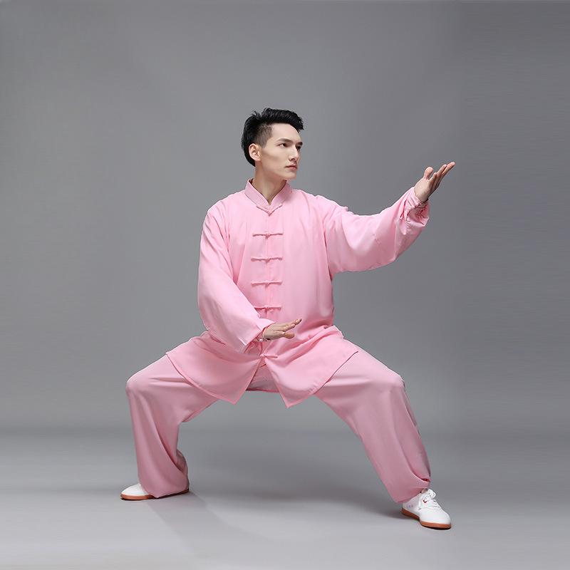 Китайская традиционная мужская форма тайцзи кунг-фу, одежда для боевых искусств, ушу, топ, брюки, тренировочный костюм размера плюс 2XL Tang