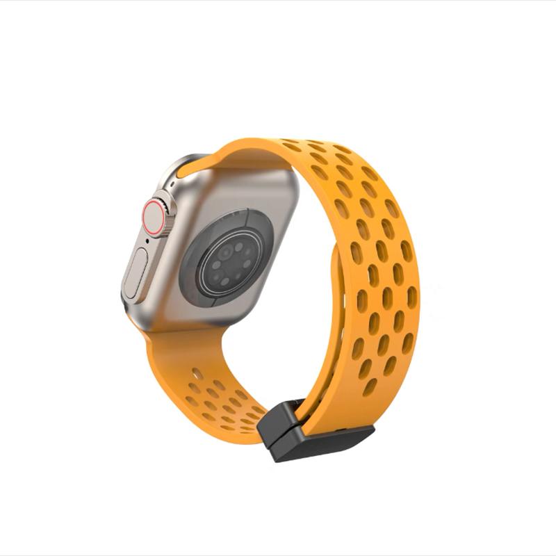 Браслет из жидкого силикона с магнитным ремешком для Apple Watch Ultra Band 44 мм, 45 мм, 49 мм, 38 мм, 40 мм, 41 мм, 42 мм, iWatch Series 7 8 se 6 5 3