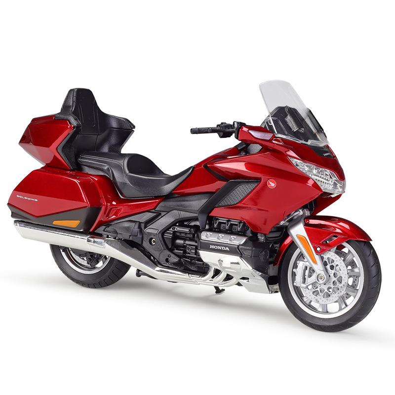 Масштаб 1/12 Welly 2020 Honda Gold Wing, литая под давлением модель мотоцикла, сверхмощный дорожный мотоцикл, коллекция игрушечных автомобилей из сплава, подарок для детей