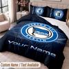 hertha bsc Printed Bedding Set Custom Name Text 1 Duvet Cover 2 Pillowcases For Bedroom