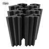 Muslady 12 PCS 30 * 7.5 * 7.5cm Acoustic Foam Panels High Density Sound Insulation Fire Retardant