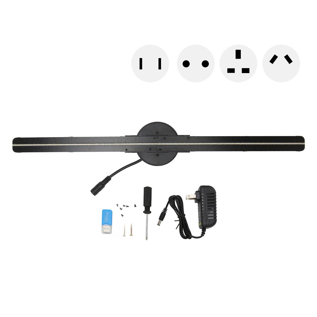 3D Hologram Fan WiFi 3D Hologram Fan 176 Degree Viewable Angle 2000x224 With 224 LED Light Beads For Business For Advertising