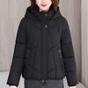 Модные женские зимние пальто с капюшоном, повседневные, теплые, короткие парки, женские куртки
