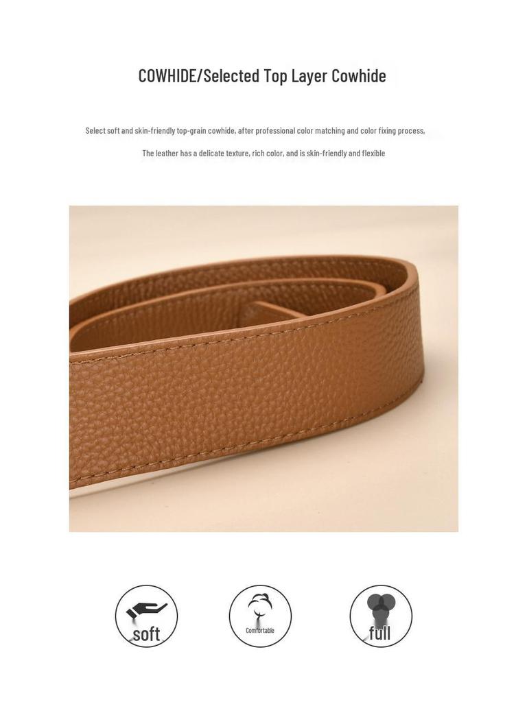 Женский двусторонний пояс-корсет из лицевой коровьей кожи