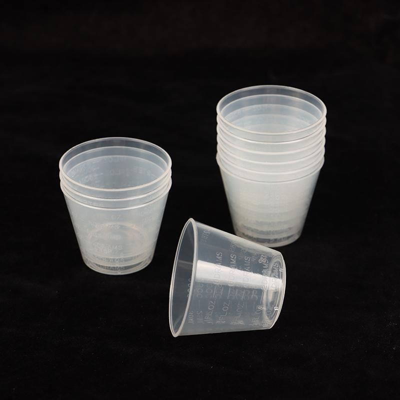 10 шт., аэрограф, поделки, искусство, ремесло, модель, инструмент для хобби, 1 унция/30 мл, градуированные пластиковые чашки для смешивания, универсальный мерный поддон для краски