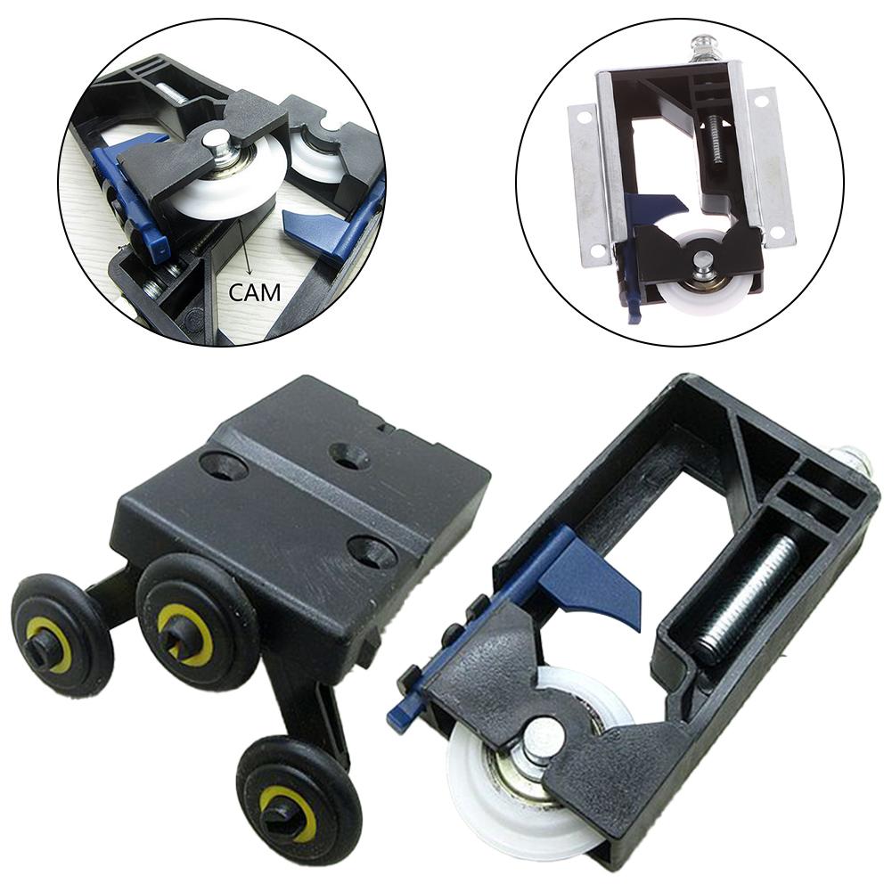 Шкив для раздвижной двери шкафа Подвесное колесо Ролик для деревянной двери Боковое крепление Колесо для раздвижной двери Подвижное колесо Мебельная фурнитура