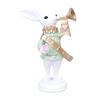 Scepter Trumpet Design Rabbit Statue Ornament Resin Crafts Animal Sculpture  Party Gifts