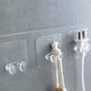 Transparent Strong Self Adhesive Door Wall Hangers Towel Handbag Hook Plug Hook For Kitchen Bathroom