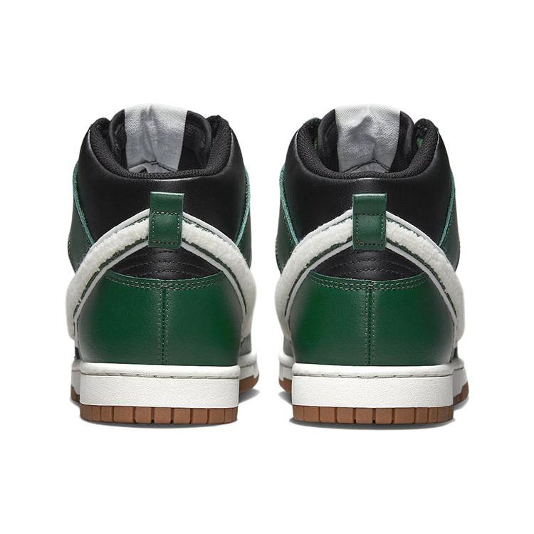 Nike Dunk High Черно-зеленый с твиловым Swoosh DR8805-001