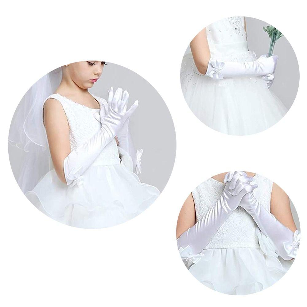 Танцевальное представление, юбка принцессы, аксессуары, сценические перчатки, варежки с длинными пальцами, детские длинные перчатки