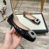 2024 Fashion Ballet Flats Women Shoes Brand Ladies Single Shoes Black Red Soft Plus Size 42