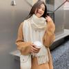 Wool & Cashmere Solid Color Scarf - Unisex Winter Shawl 2025