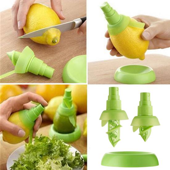 2 шт. Набор распылителей лимонного сока, ручной распылитель цитрусовых с держателем, зеленый распылитель цитрусовых для салатов, морепродуктов, овощей, соковыжималка для лайма