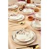 Gold Lux Ceramic Wishing Tree 24 Piece Dinner Set For 6 Persons