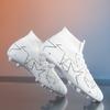 Football Shoes 35-47 Unisex High-top Football Boots Long Nail   Artificial Lawn Training Large Size Kid's Football Shoes