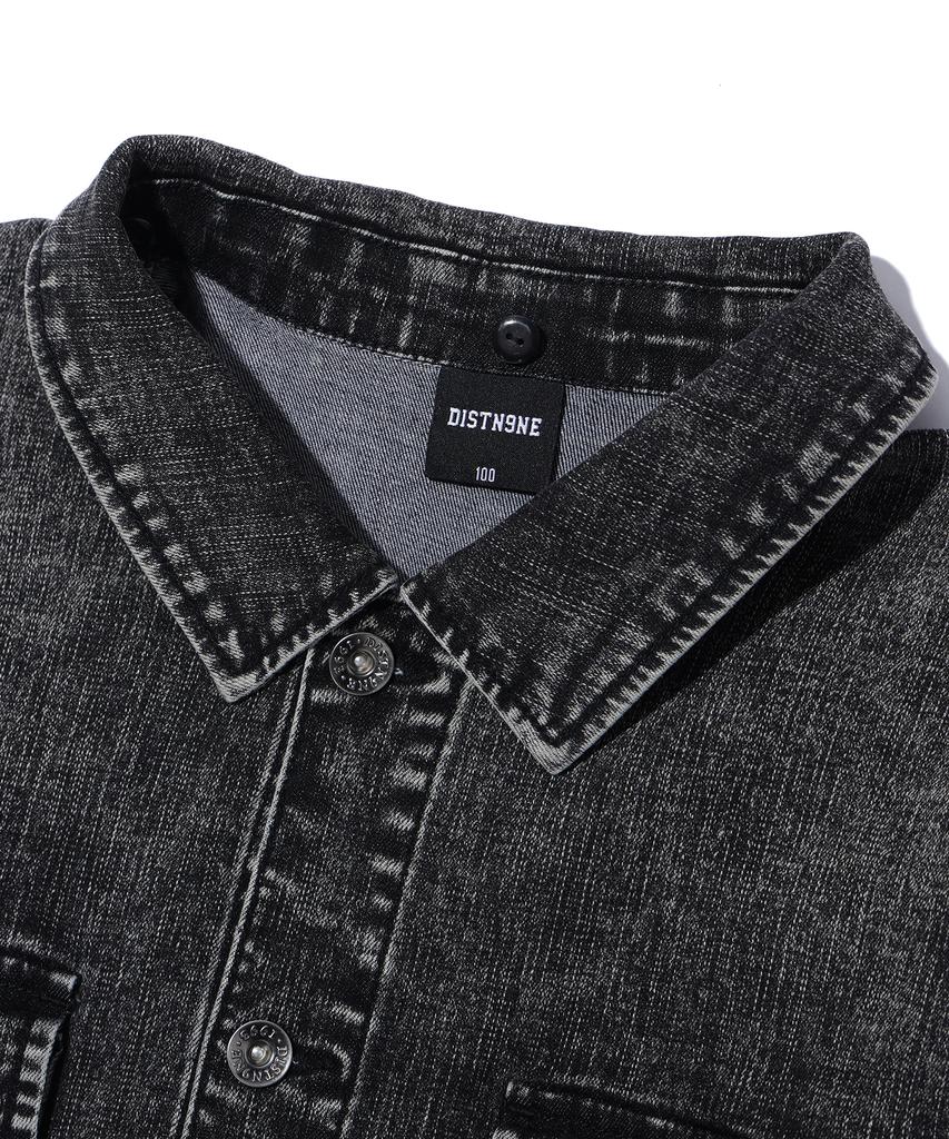 DISTN9NE Long Sleeve Denim Shirt Grey (Lp1Yu093-072)