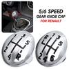 5/6 Speed Car Shift Lever Gear Knob Cap Cover for Renault Clio Twingo 1996-2011