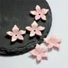 50pcs 22mm Acrylic Pearlescent Flower Beads Five Petal Flower Beads DIY Handmade Material