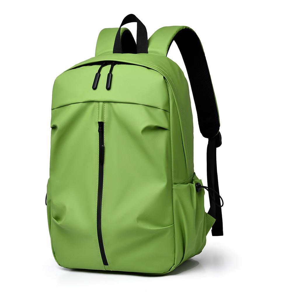 Backpack Men's Business Backpack Outdoor Wear-resistant Fabric Computer Bag Casual Simple Middle School Student Travel School Bag