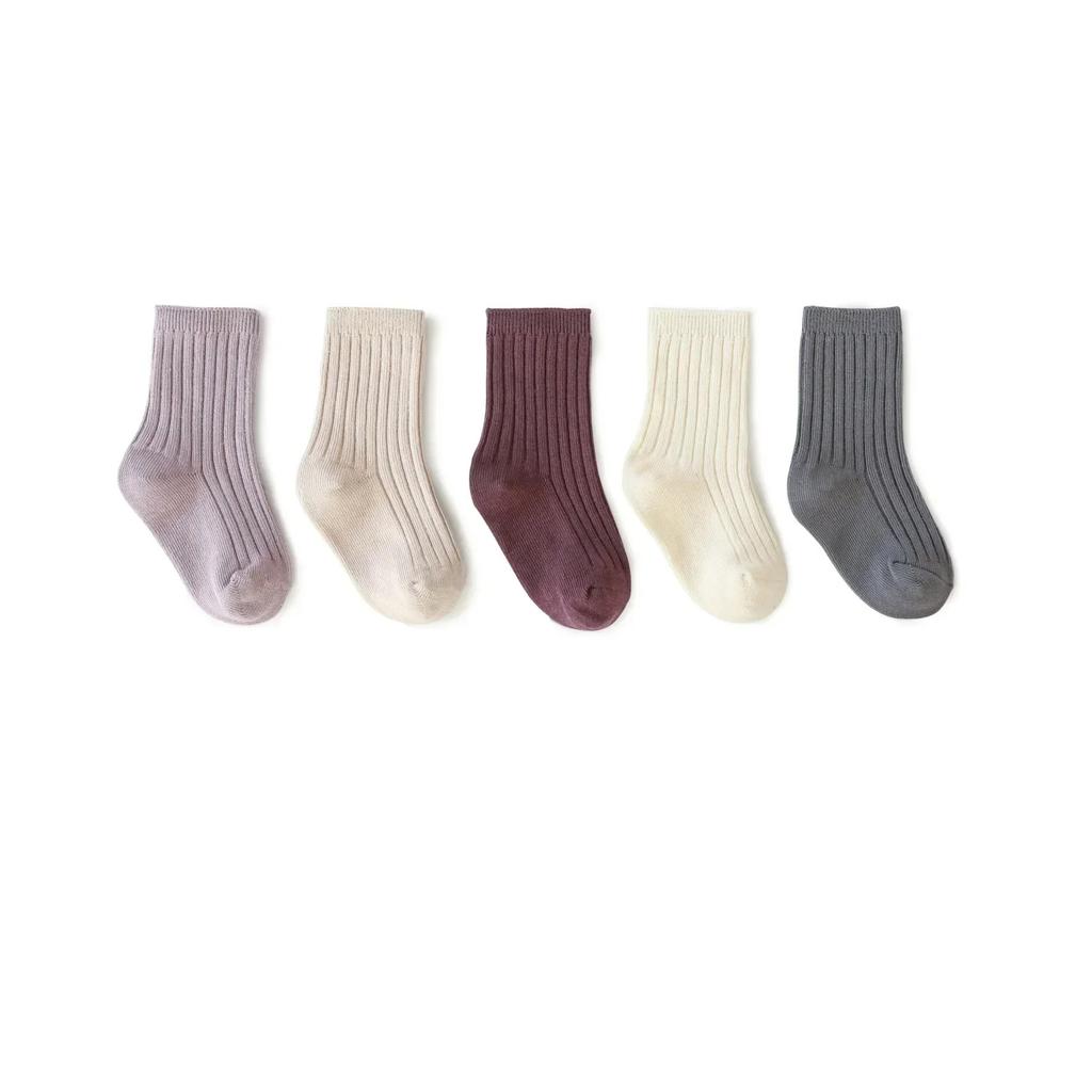 5 пар весенне-осенних хлопковых домашних спортивных чулок в корейском стиле, милые белые высокие длинные носки в полоску для маленьких мальчиков и девочек, аксессуары