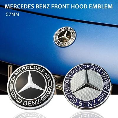 1 шт. 57 мм Значок-эмблема на капот в виде венка для Mercedes Benz W124 W140 W163 W202 W203 W204 W208 W220 W210 W211 Автомобильные аксессуары