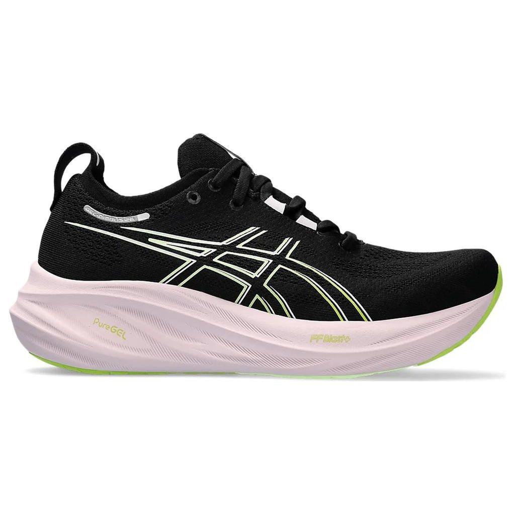 Asics Gel Nimbus 26 Black Neon Lime Women Sneakers 1012B601-004