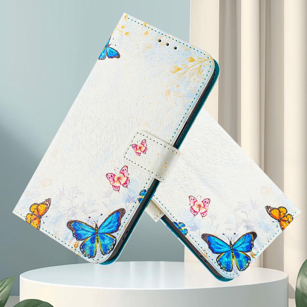 The Butterfly Family Forest Luxury Painted Leather Case Wallet PU Leather Book Style Cover for Samsung Galaxy S21 S22 S23 S24,A13 A15 A16 A06 A54...