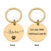 1 pc nice dog footprint Personalized Text Personalized Dog Tags Personalized Cat Print Medal For Dog