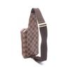 Used LOUIS VUITTON geronimos Waist bag Body bag N51994 Damier PVC coated canvas Brown Ebene Used unisex