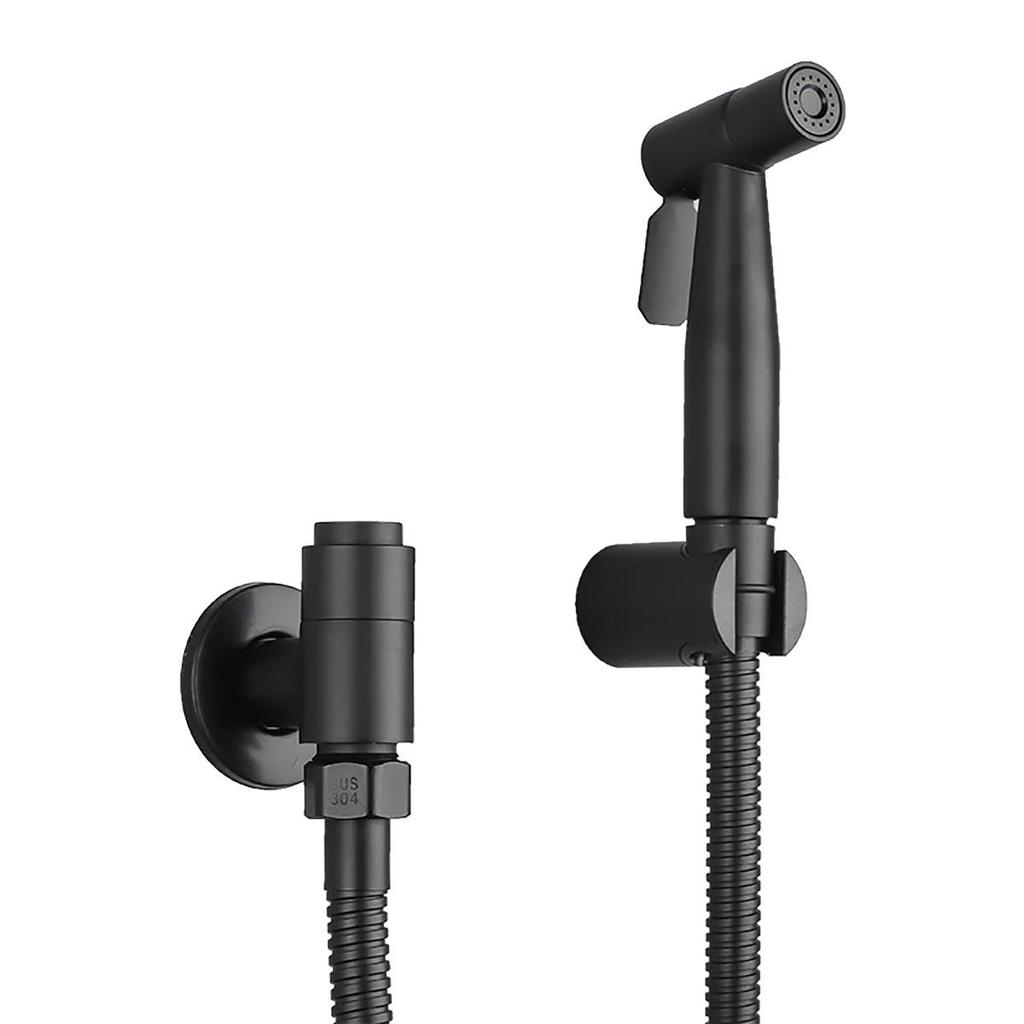 ULA латунный смеситель для биде, только кран для холодной воды, ручной распылитель для биде, душ, туалет, распылитель Shattaf, гигиенический набор для душа, черный