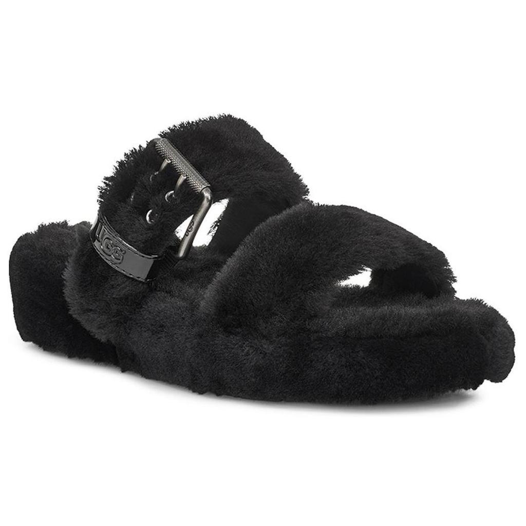 UGG Fuzz Yeah Черные Сандалии Женские 1104662-BLK