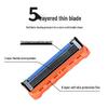 German Quality Men's Razor with Five Ultra-Thin, Anti-Scratch Blades