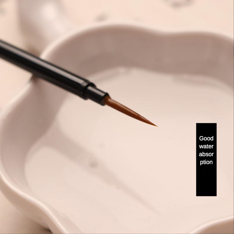 3шт нейлоновые волосы Прочный стальной стержень Акварельная кисть для масляной живописи Акриловая кисть для дизайна ногтей